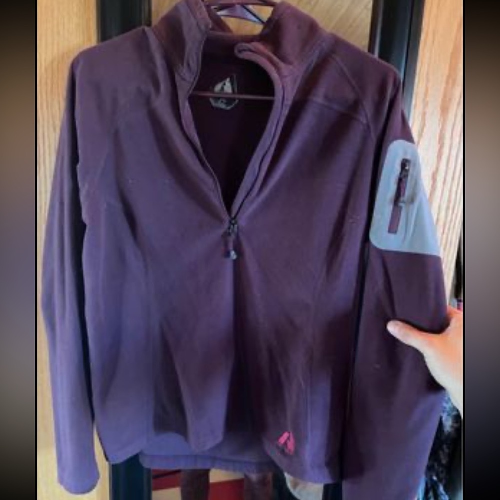 Purple first ascent pullover sweater
